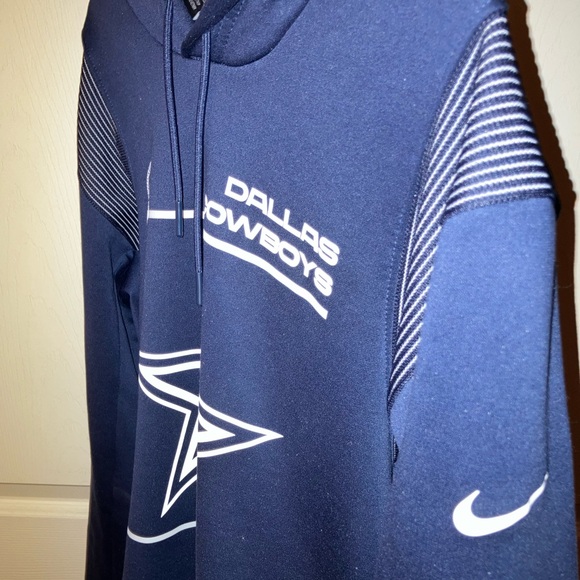 NIKE SMALL DALLAS COWBOYS HOODIE DRI-FIT ONFIELD APPAREL - Picture 5 of 8